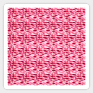 Pink Woven Stars Sticker